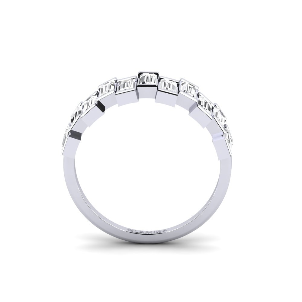 Weißer Saphir Ring Nemgh