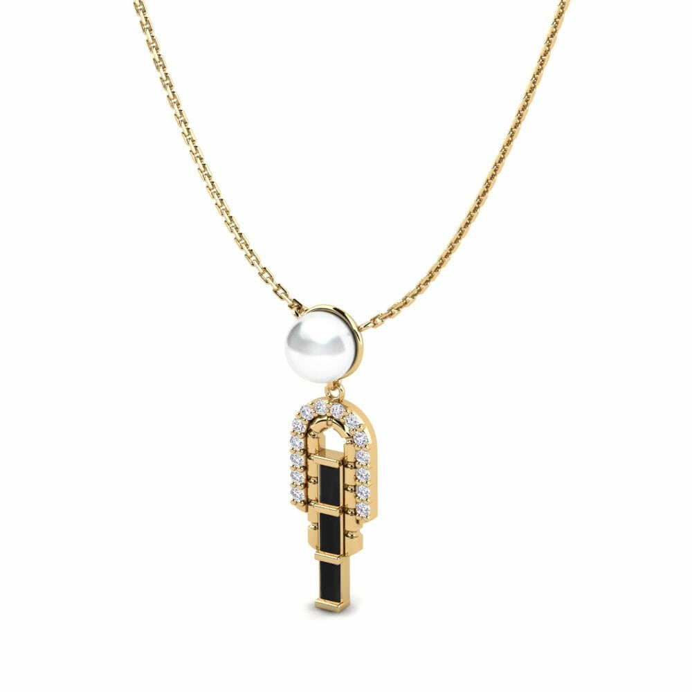 Diamant Noir Collier pour femme Ninian
