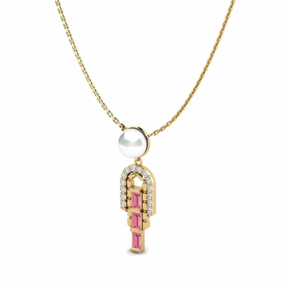 Saphir Rose Collier pour femme Ninian