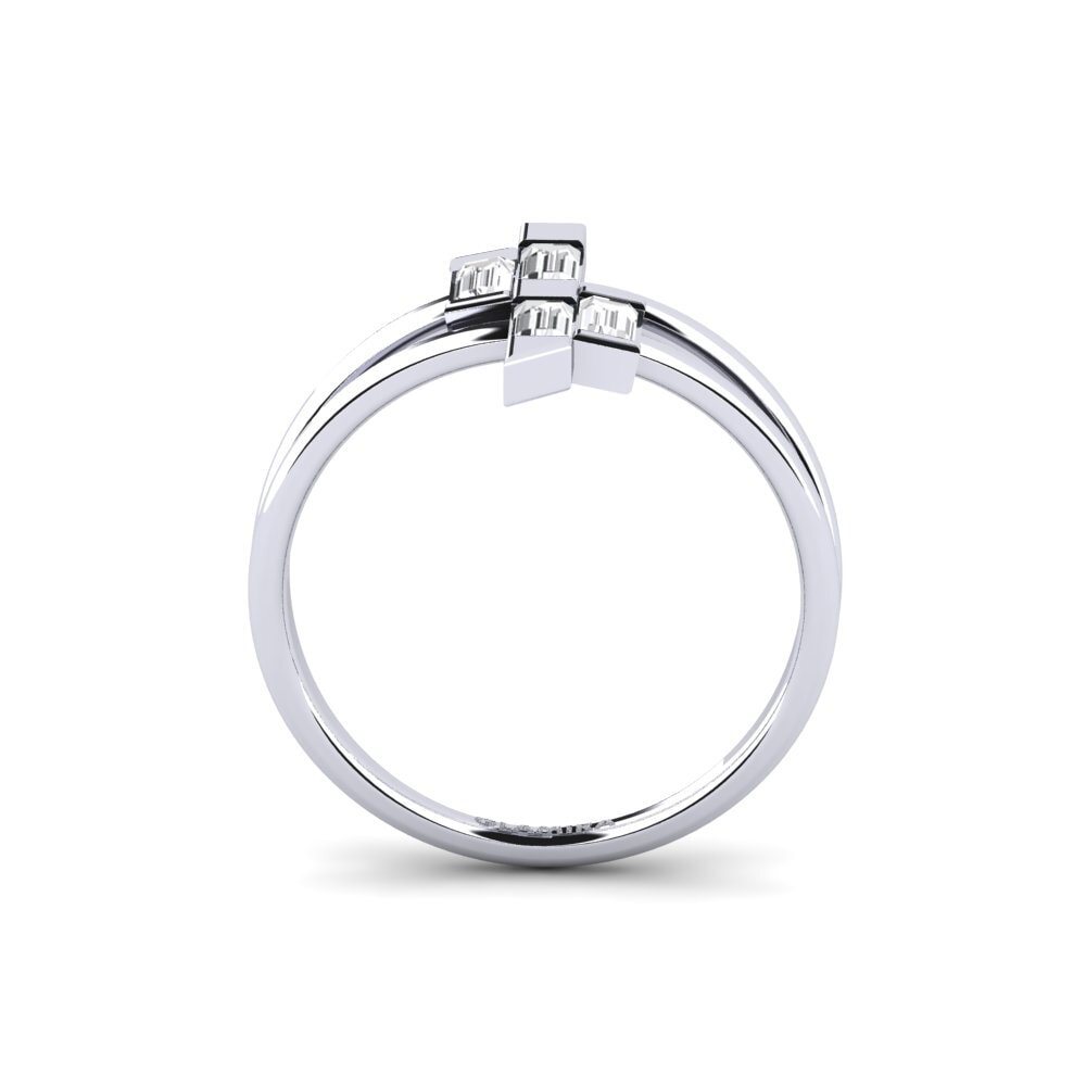 Weißer Saphir Ring Oguta