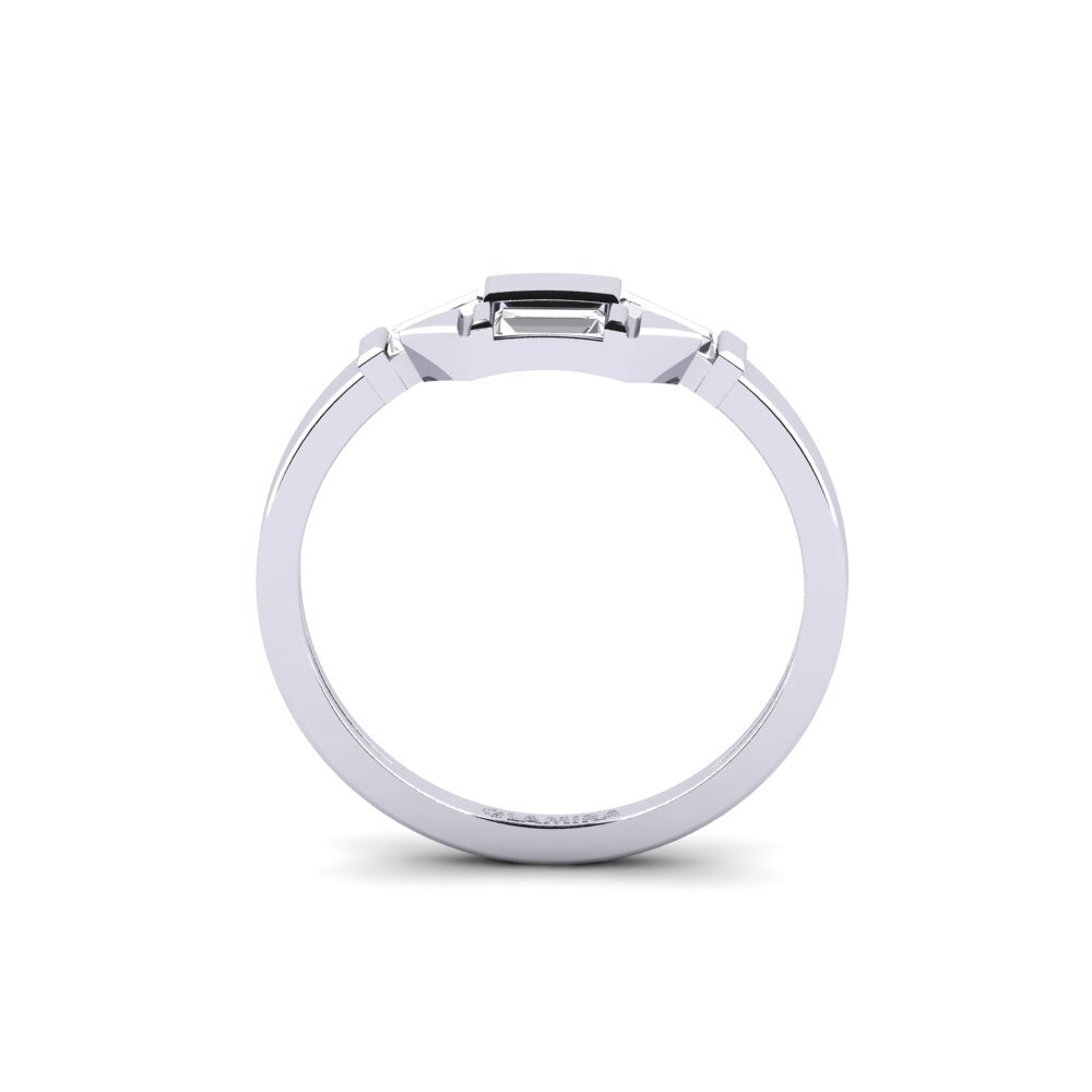 Weißer Saphir Ring Raisi