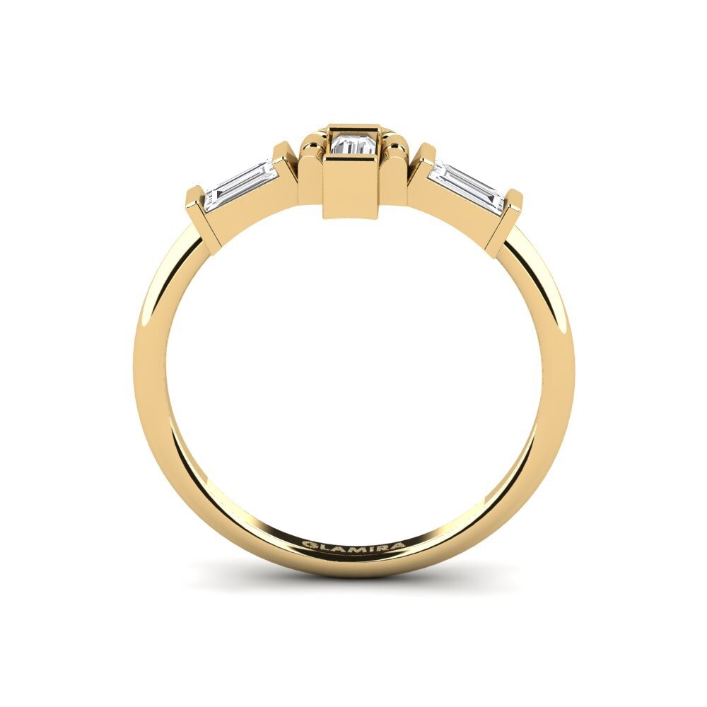 Weißer Saphir Ring Tanagra