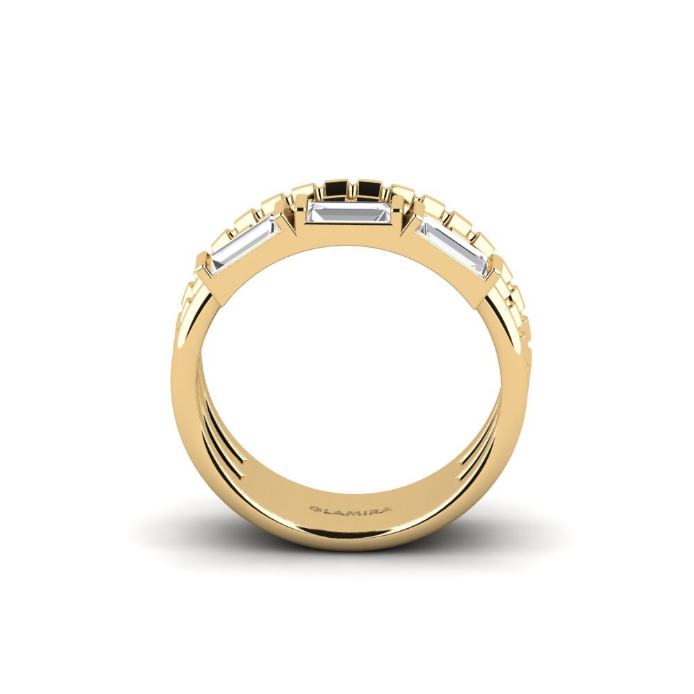 Weißer Saphir Ring Tegea
