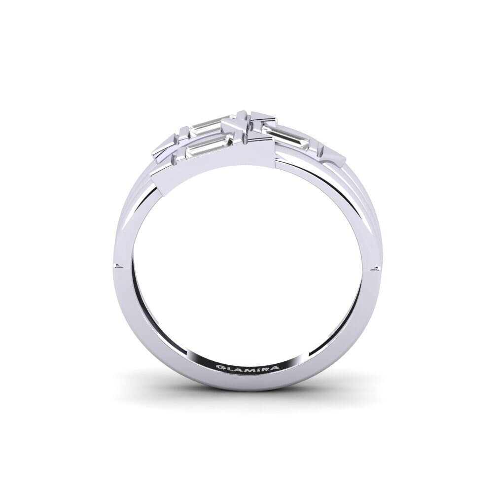 Weißer Saphir Ring Vaska