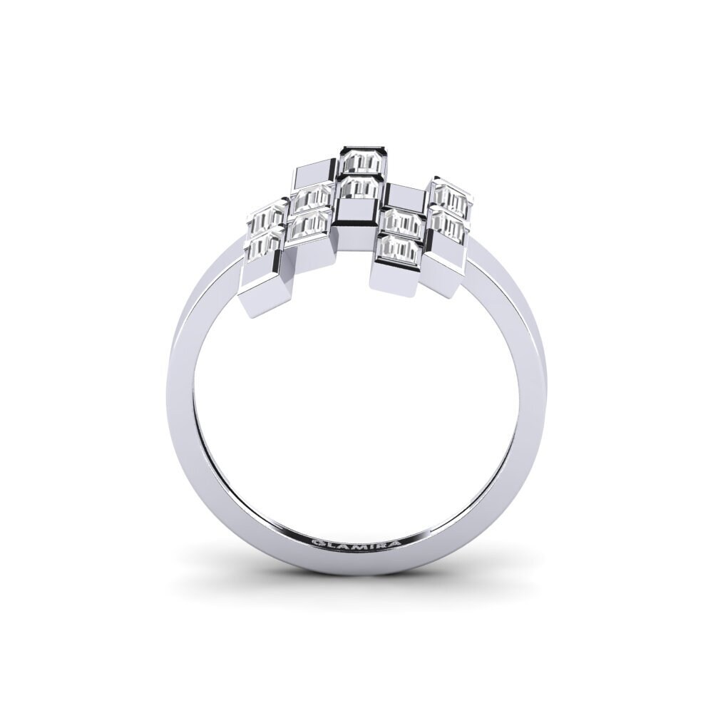 Weißer Saphir Ring Barbarella