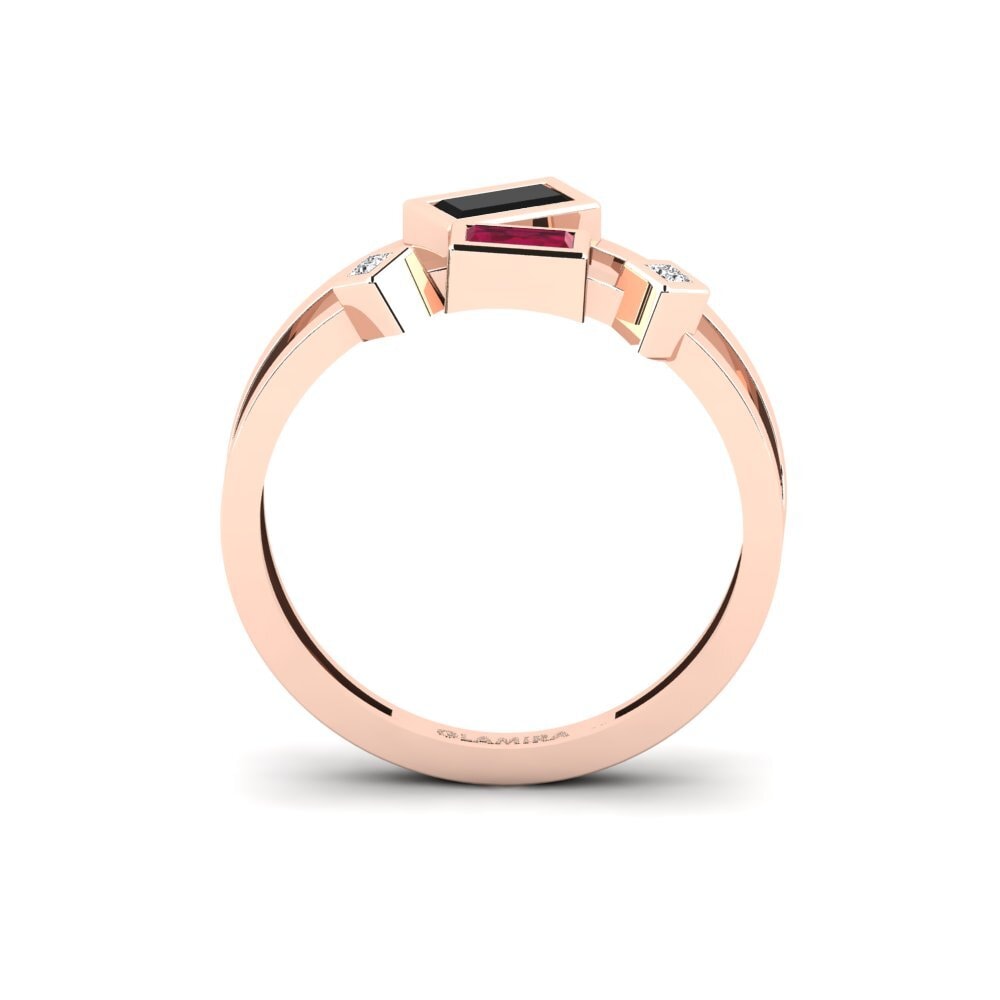 18ct Rose Gold Black Diamond Ring Calabar