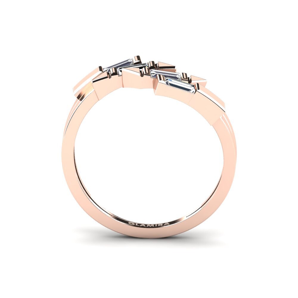 14K Rood Goud Zirkoon Ringen Virtueltor