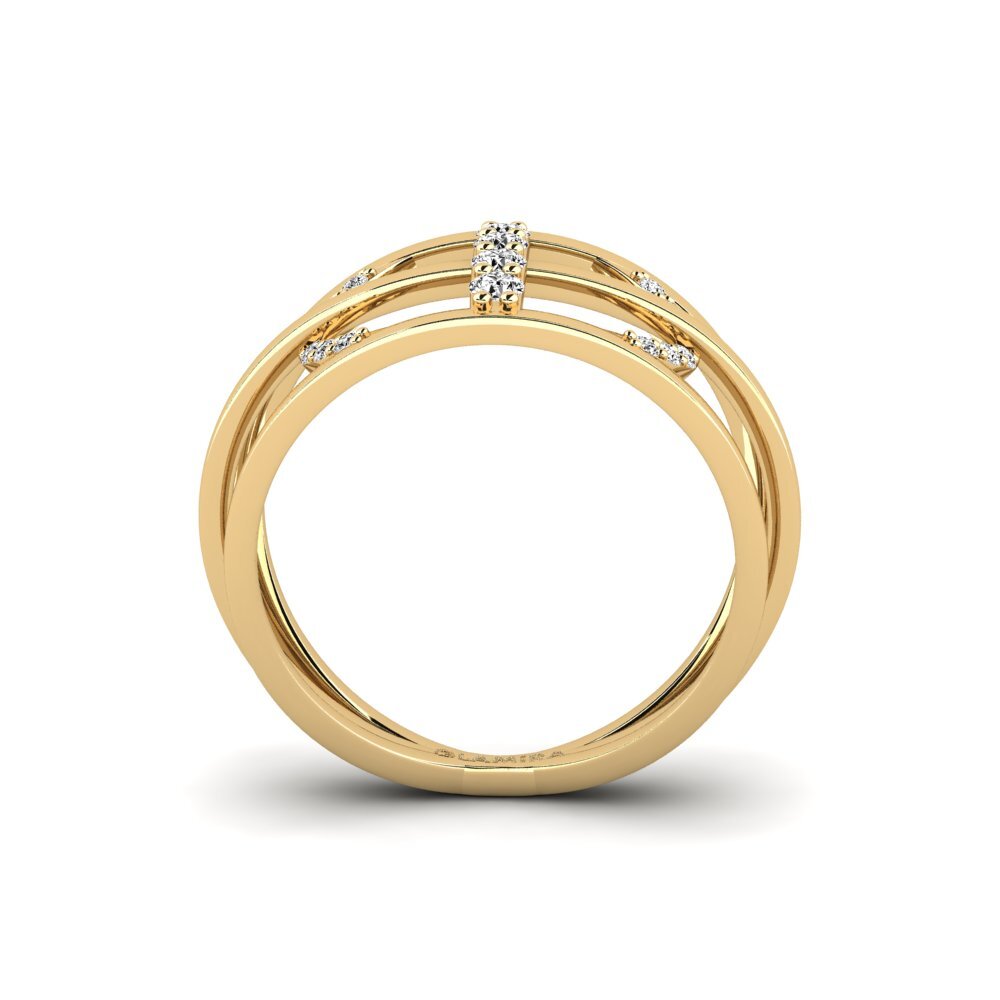 Moissanite Anel Differenza