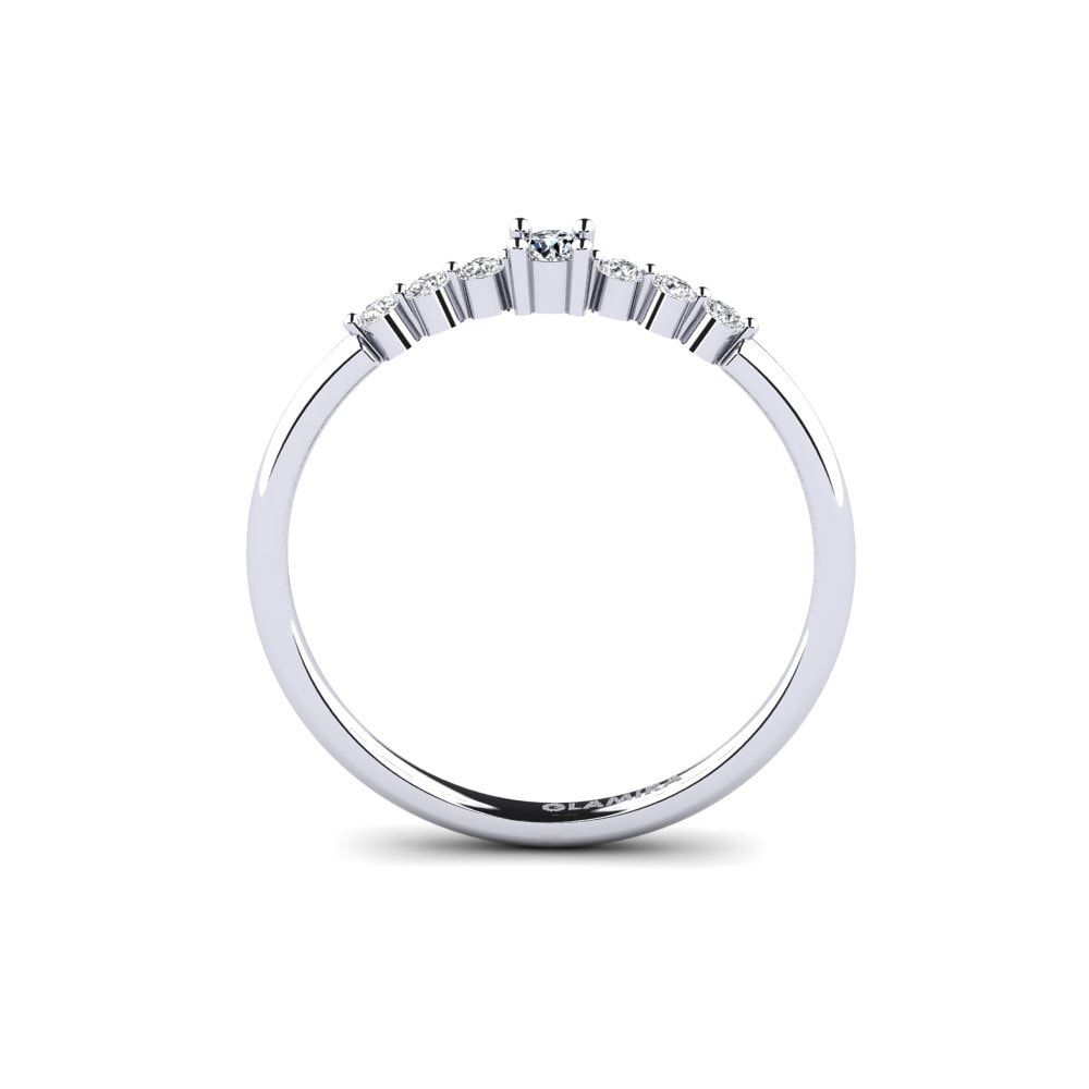 950 Platin Zirkonia Verlobungsring Doel