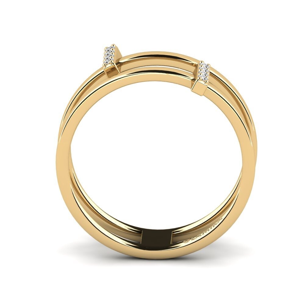 Moissanite Anel Fita