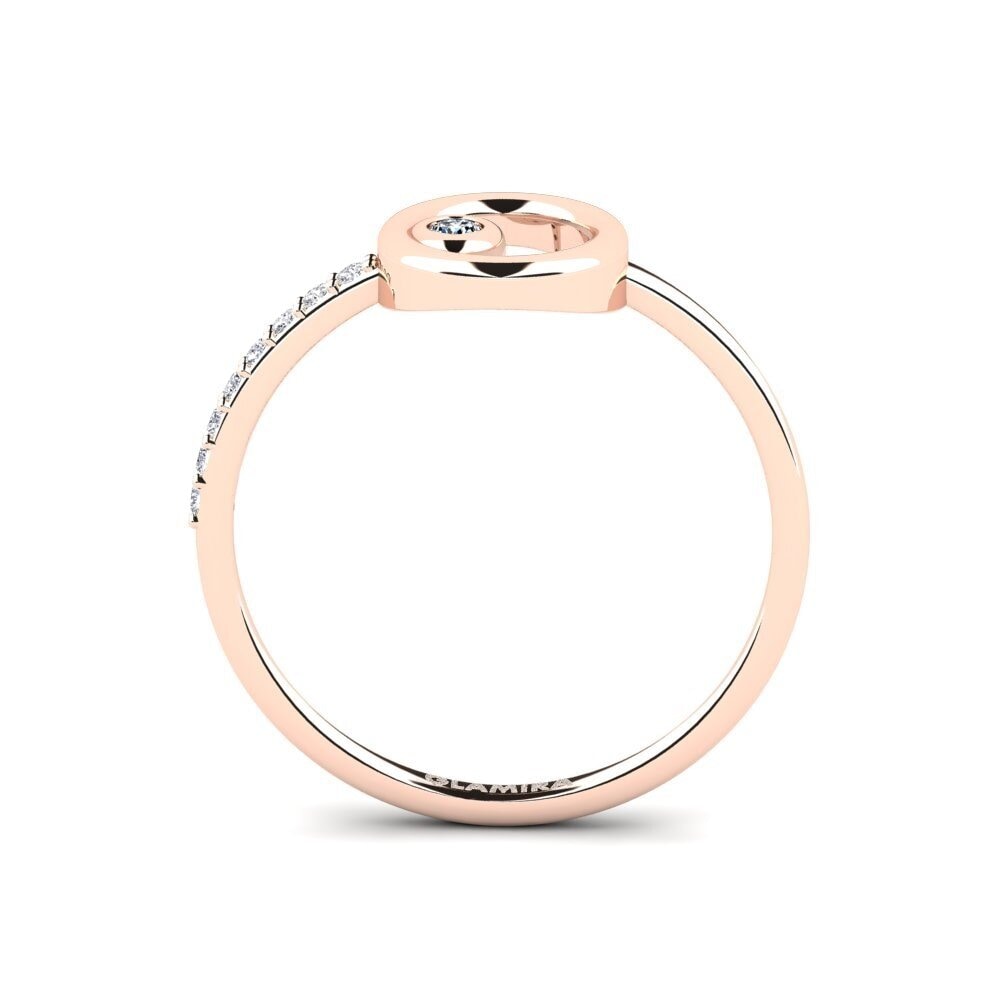 14K Rood Goud Zirkoon Ringen Aina