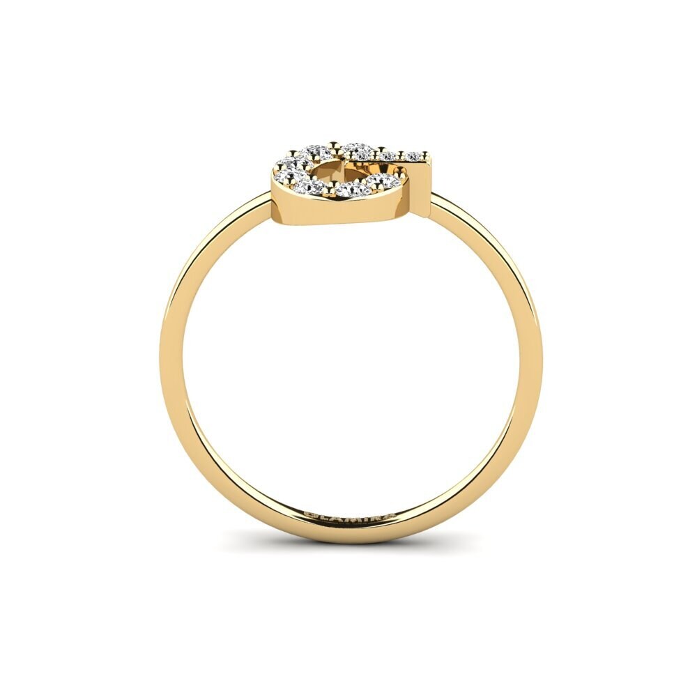 Moissanite Anel Qasqu