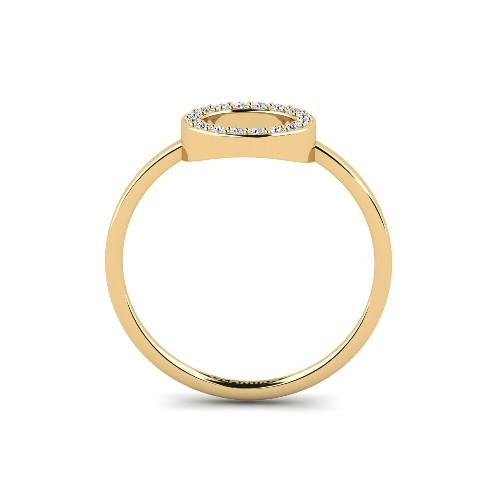 Moissanite Anel Runden