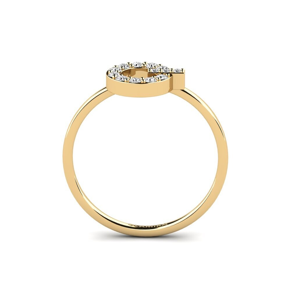 Moissanite Anel Sentimento
