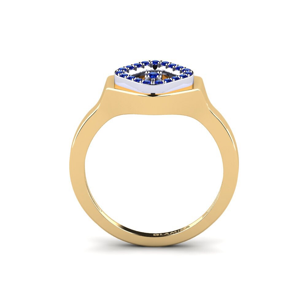 Saphir Ring Kuwadrado