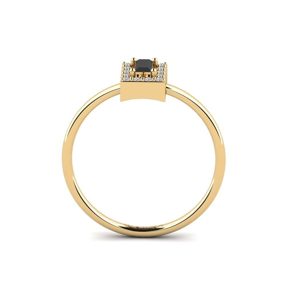 Black Diamond Engagement Ring Dutse
