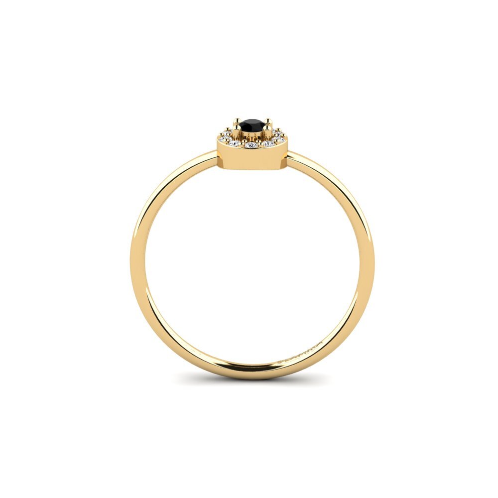 Black Onyx Engagement Ring Yashirin