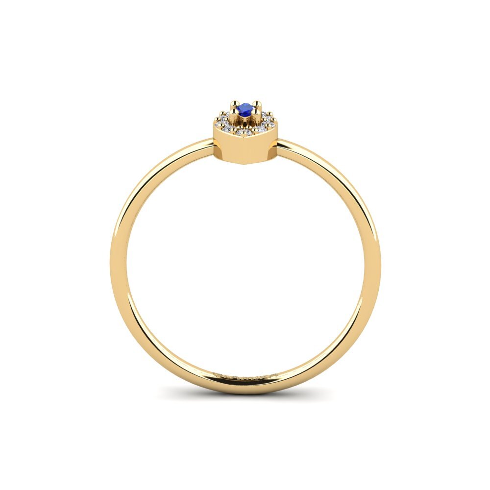 Saphir Stapelbarer Ring Zaisas