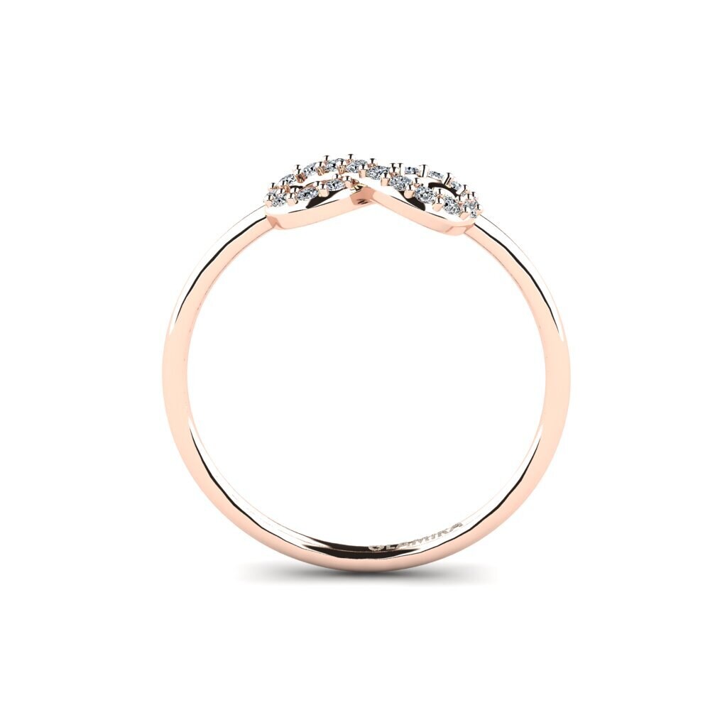 14K Rood Goud Zirkoon Ringen Isolla