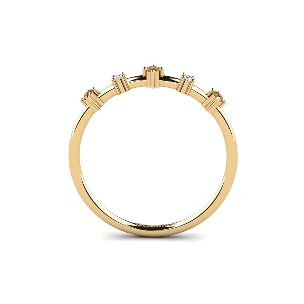 Brown Diamond Stackable Ring Artsid