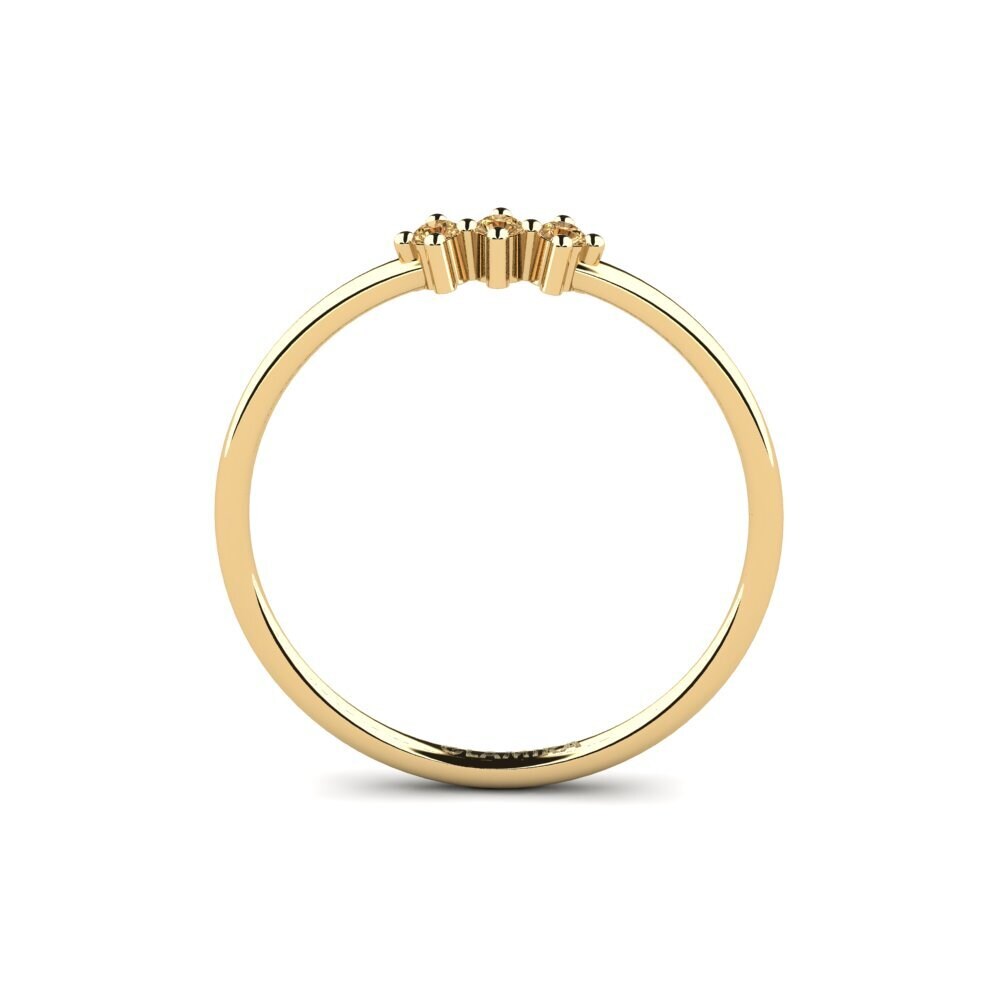 Brown Diamond Stackable Ring Frihult