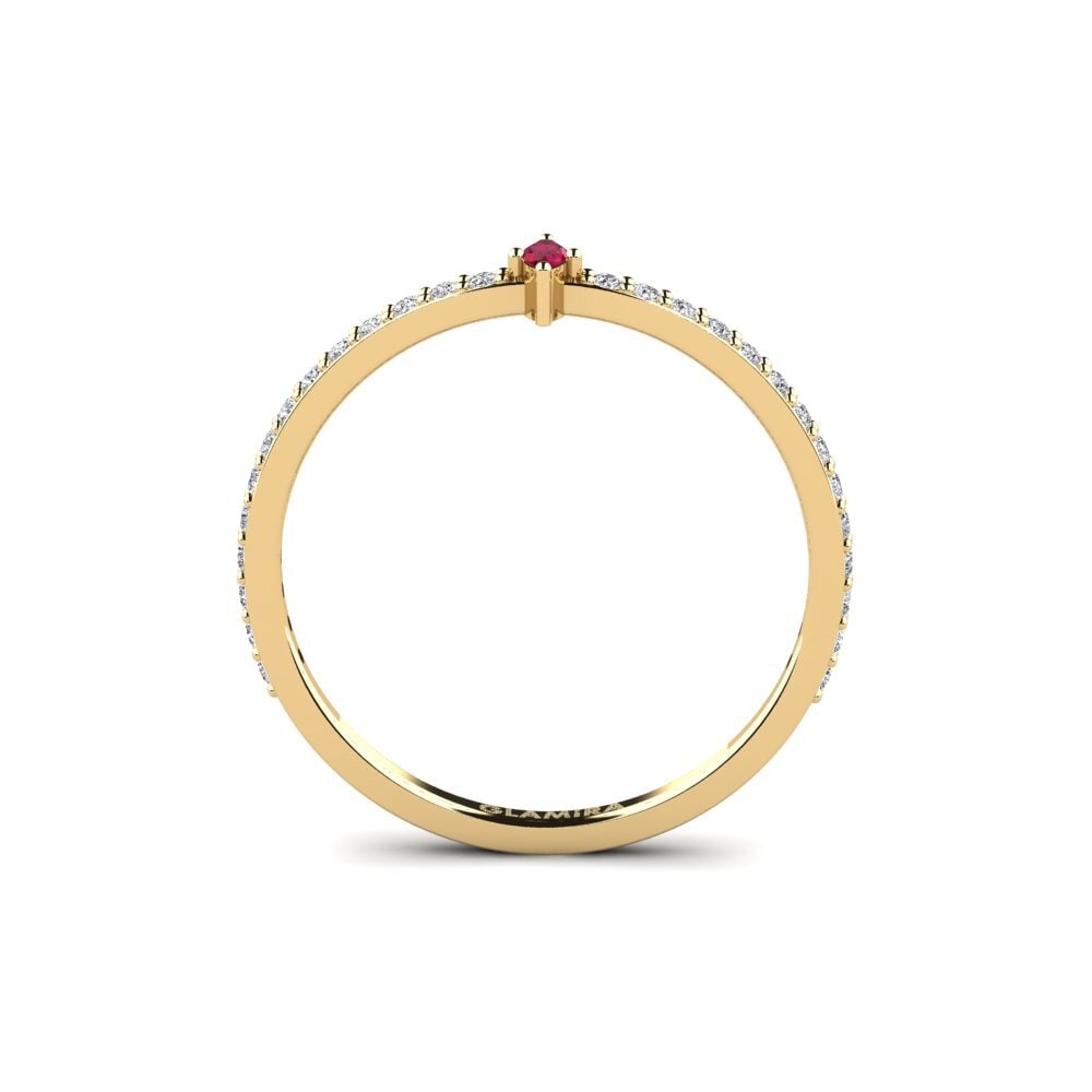 Ruby Stackable Ring Perfin