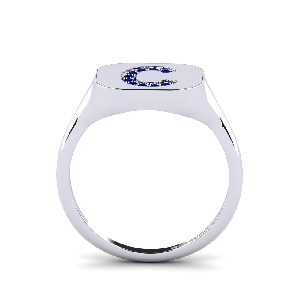 Palladium 950 Saphir Ring Swara - C