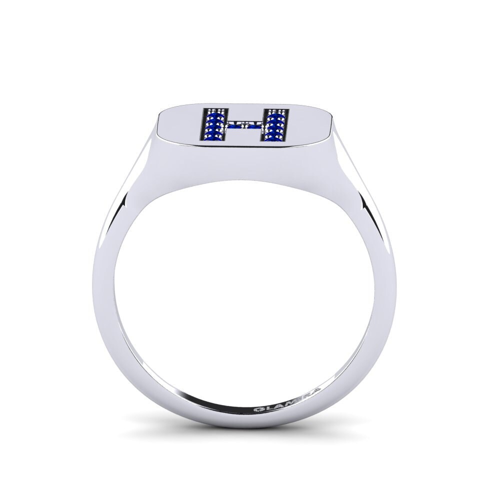 Palladium 950 Saphir Ring Swara - H