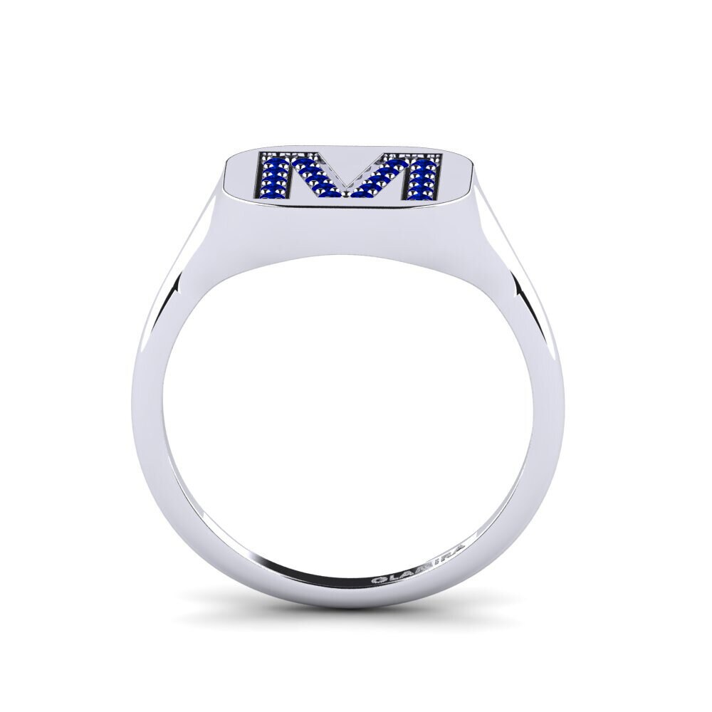 Palladium 950 Saphir Ring Swara - M