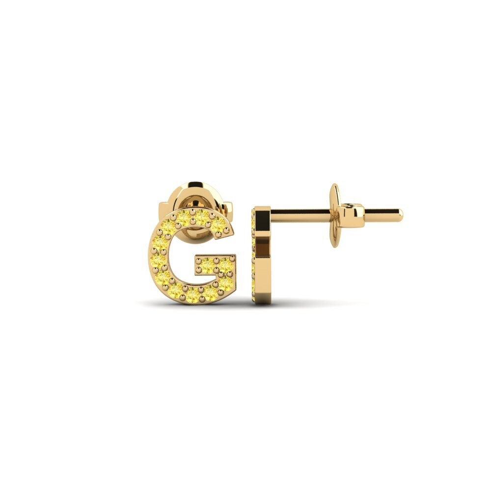 Yellow Sapphire Women's Earring Vuori - G