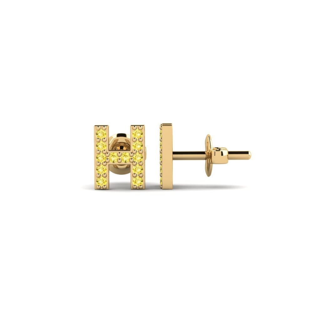 Yellow Sapphire Women's Earring Vuori - H
