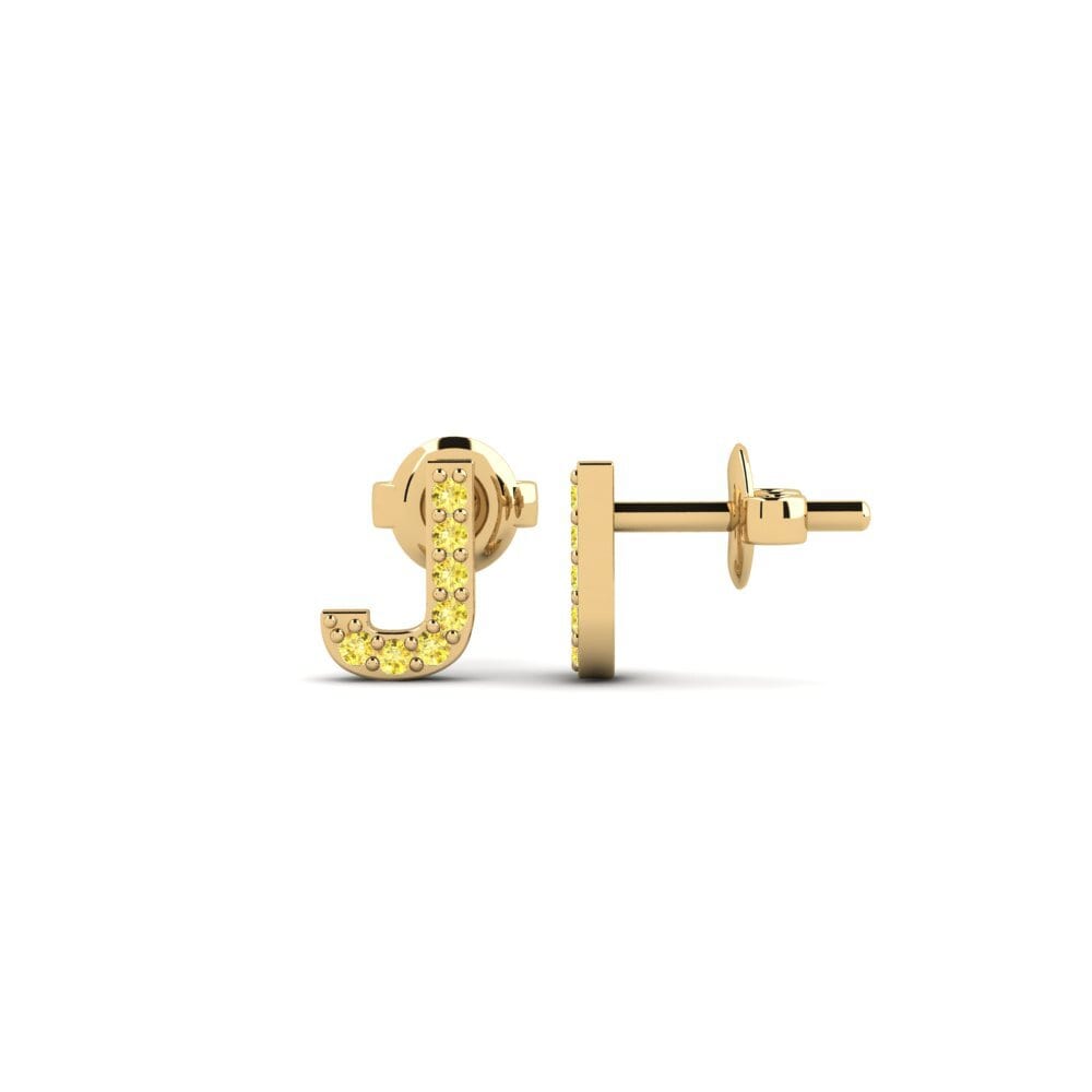 Yellow Sapphire Women's Earring Vuori - J