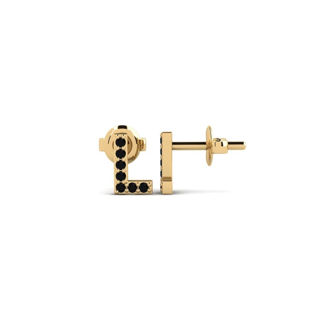 Black Sapphire Women's Earring Vuori - L