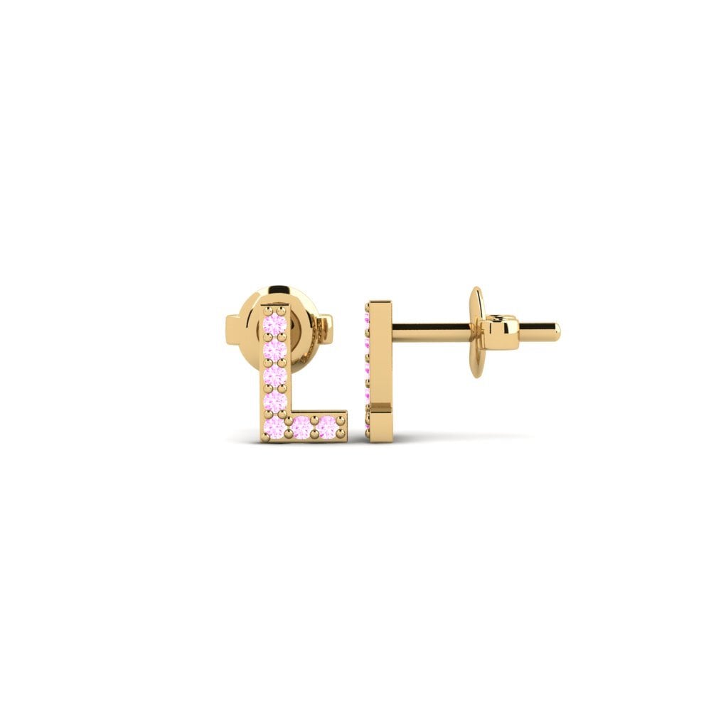 Pink Sapphire Women's Earring Vuori - L