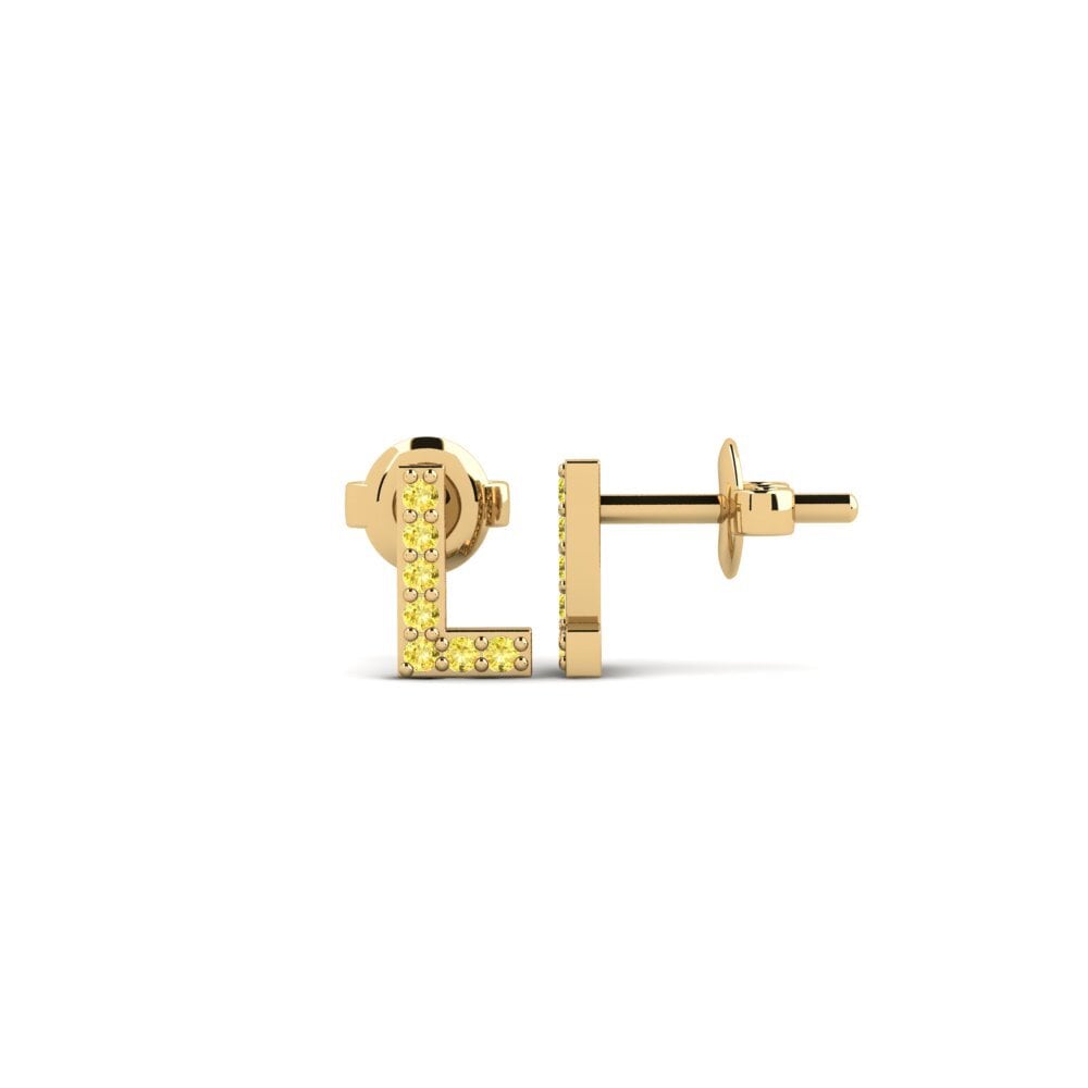 Yellow Sapphire Women's Earring Vuori - L