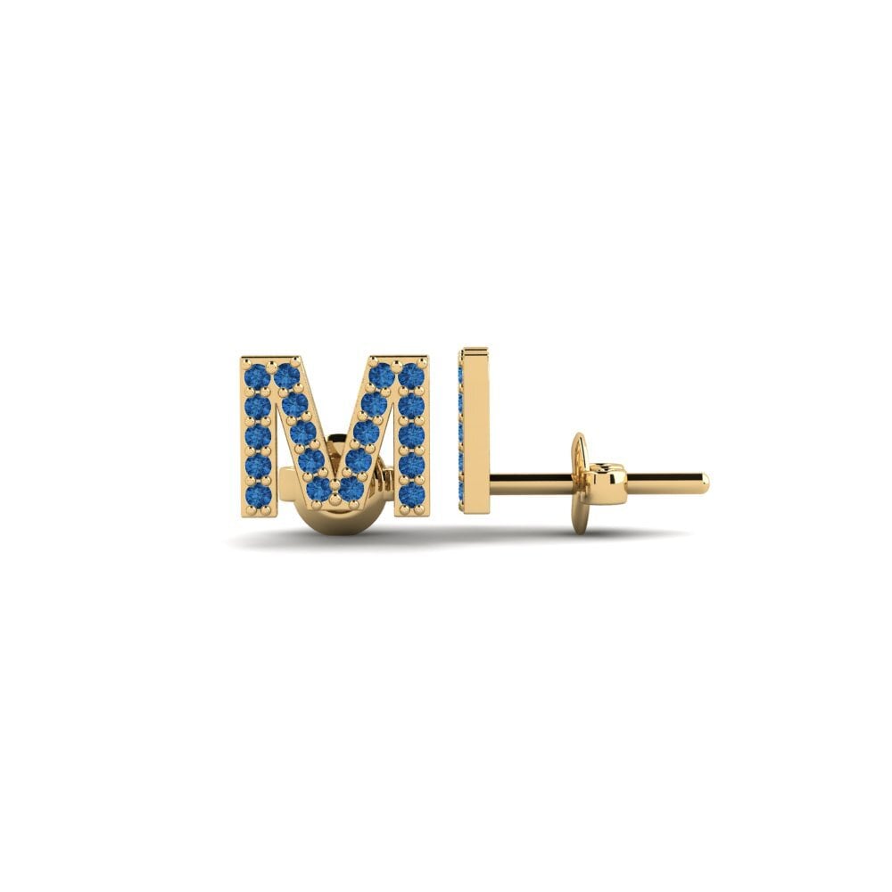 Dark Blue Zirconia Women's Earring Vuori - M