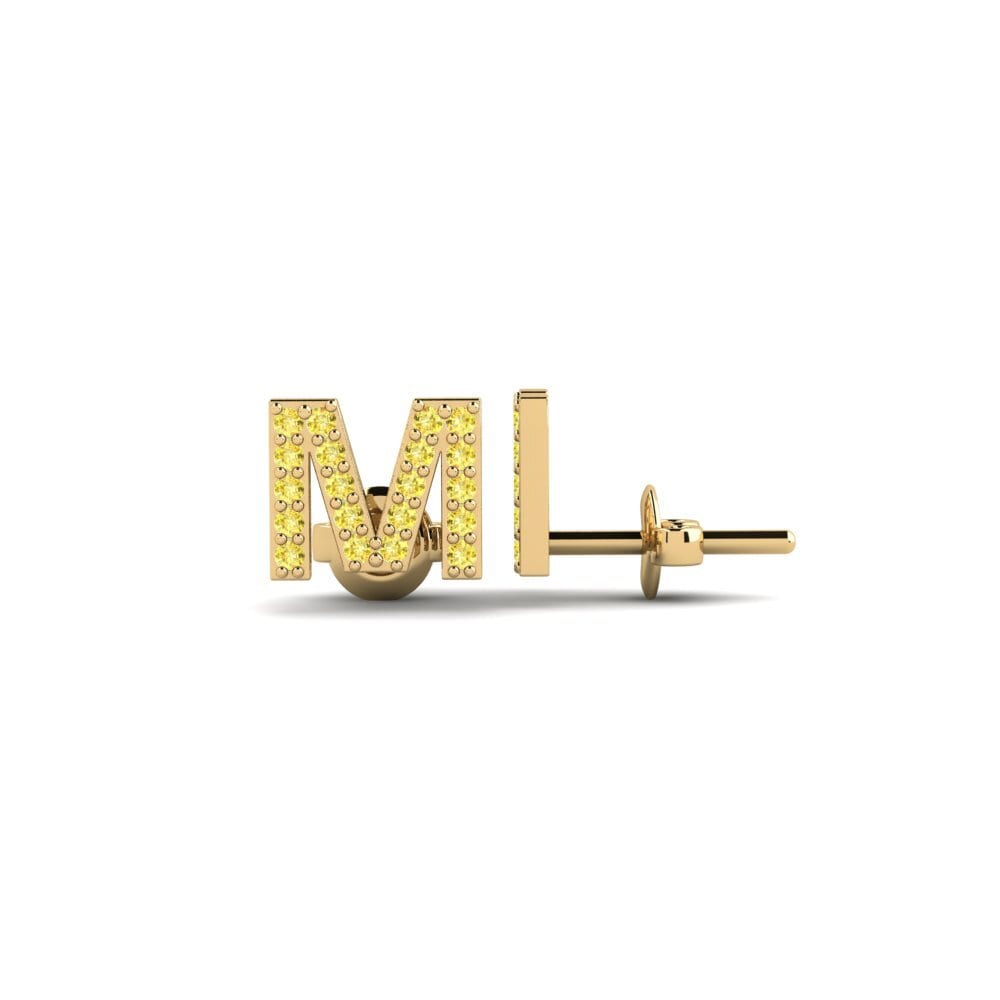 Yellow Sapphire Women's Earring Vuori - M