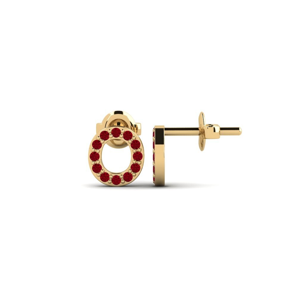 Red Zirconia Women's Earring Vuori - O