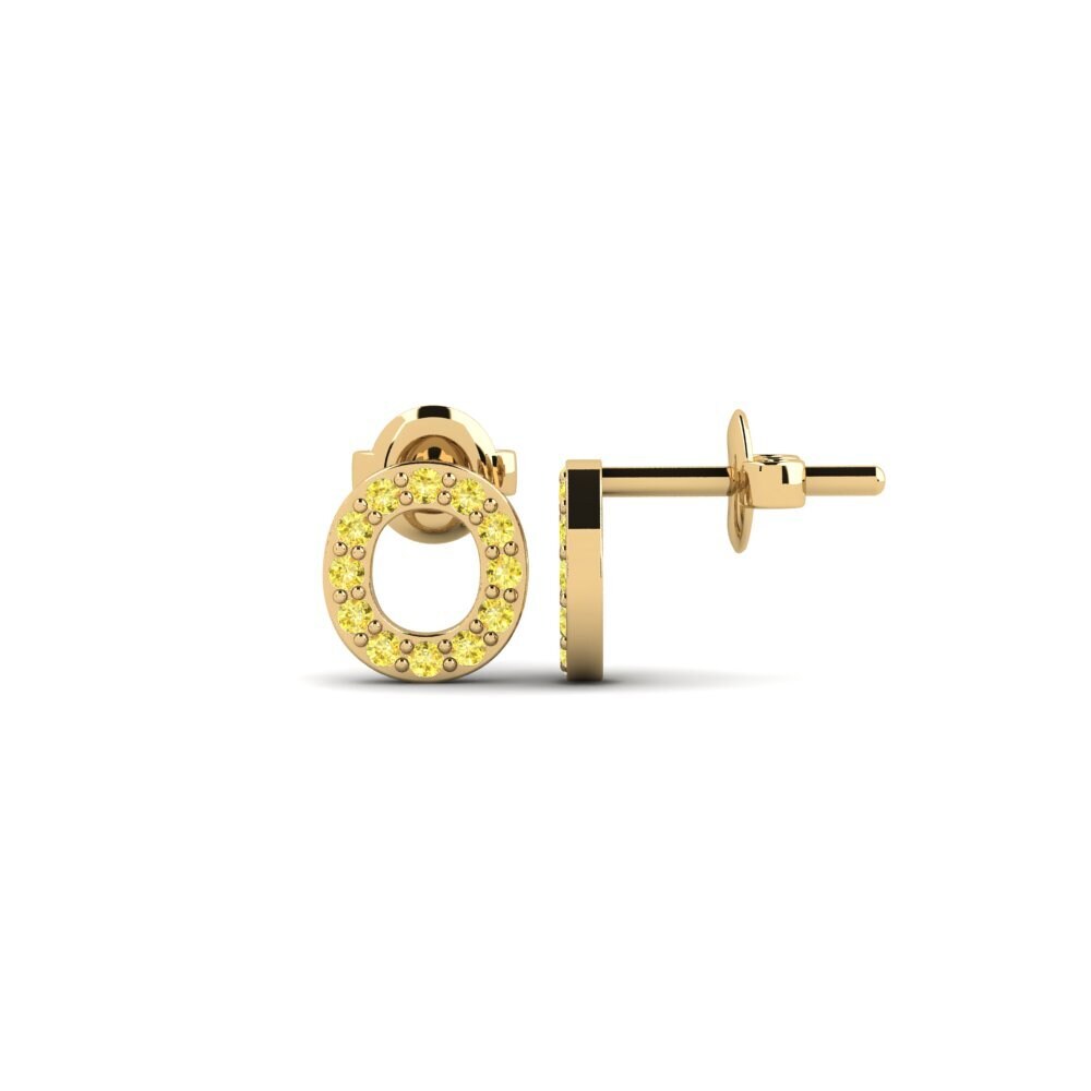 Yellow Sapphire Women's Earring Vuori - O
