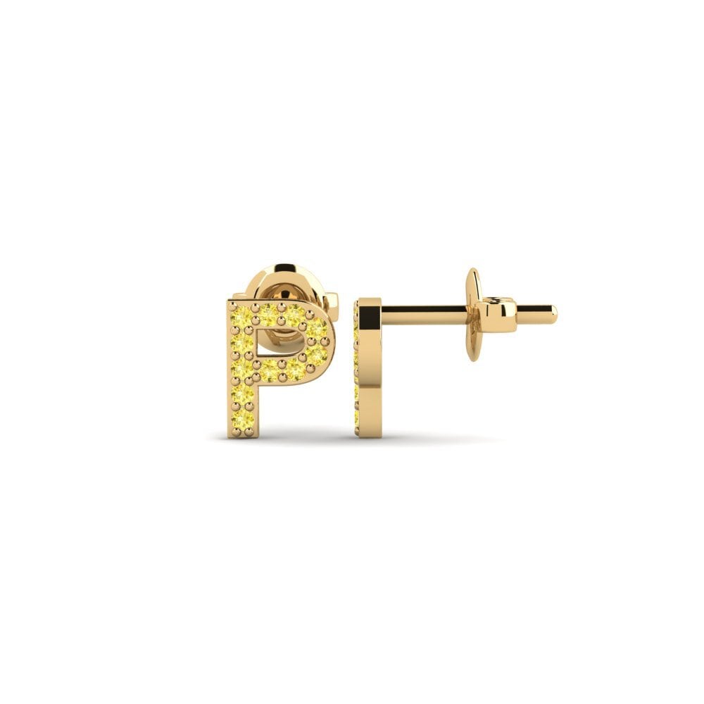 Yellow Sapphire Women's Earring Vuori - P