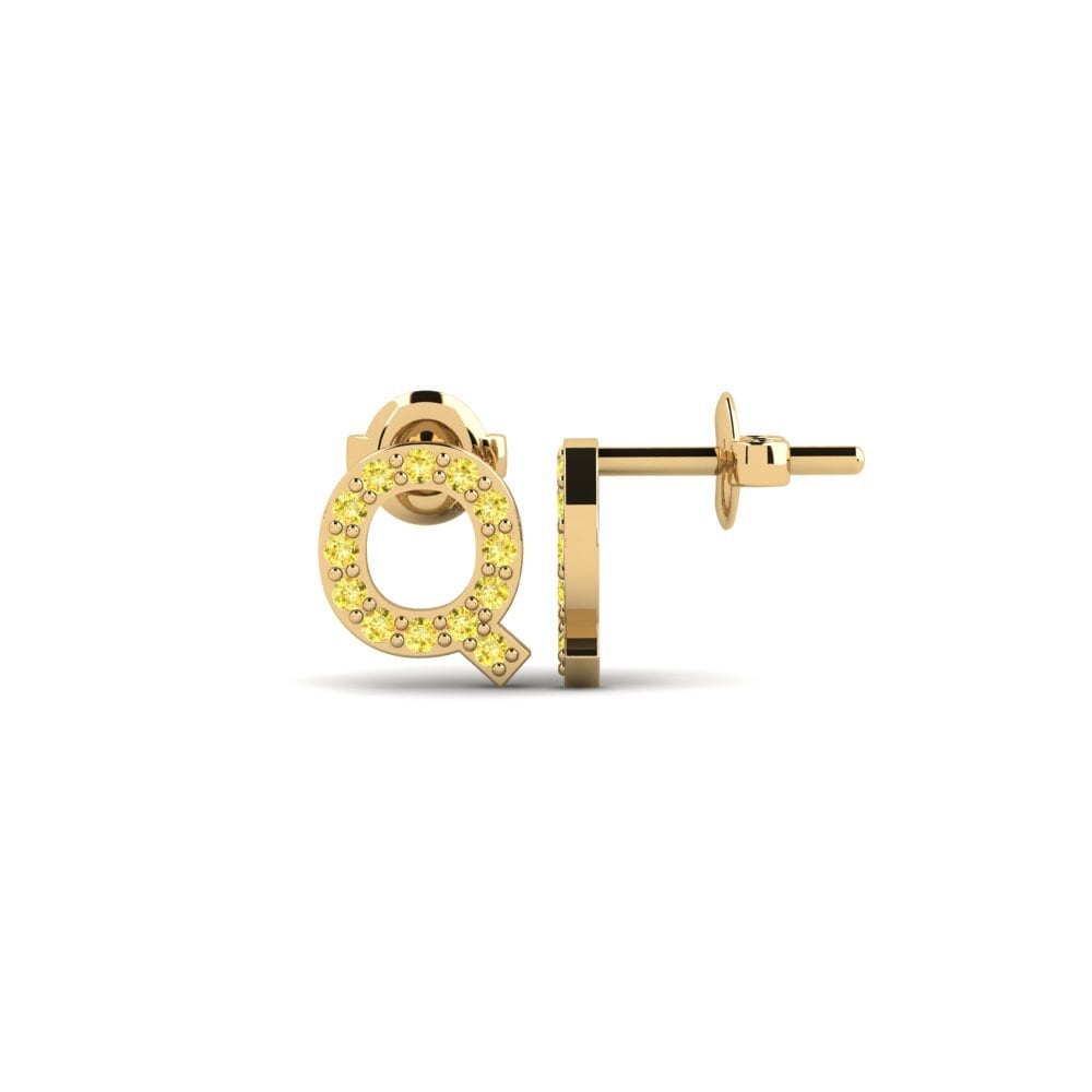 Yellow Sapphire Women's Earring Vuori - Q