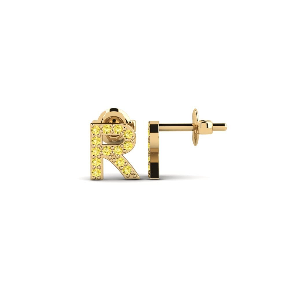 Yellow Sapphire Women's Earring Vuori - R