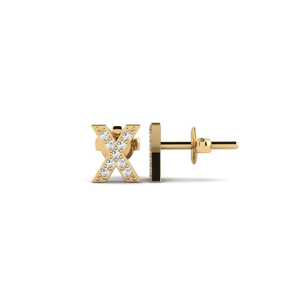 Moissanite Women's Earring Vuori - X