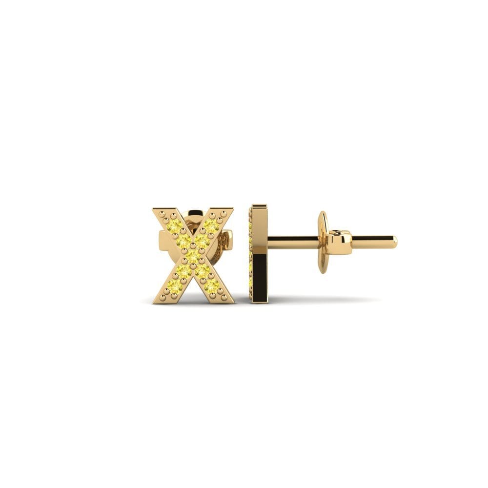 Yellow Sapphire Women's Earring Vuori - X