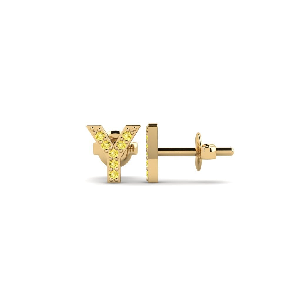 Yellow Sapphire Women's Earring Vuori - Y