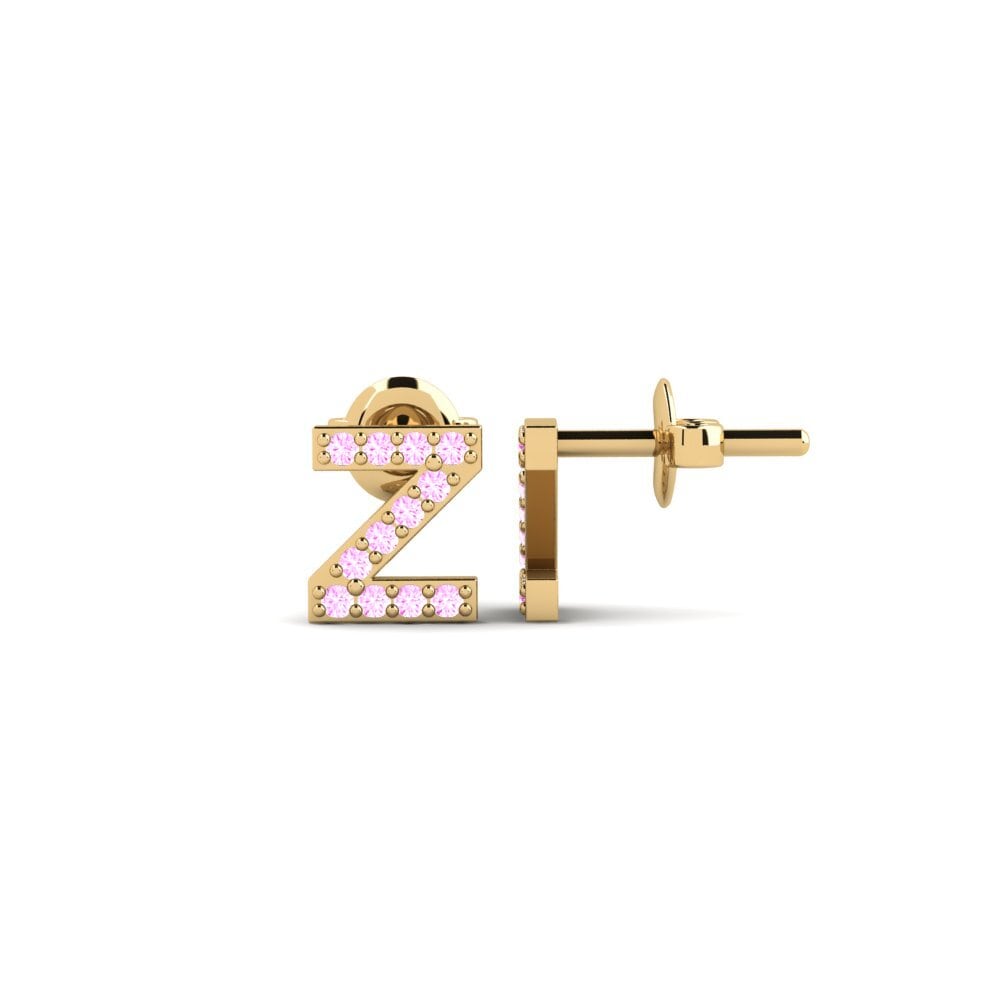 Pink Sapphire Women's Earring Vuori - Z