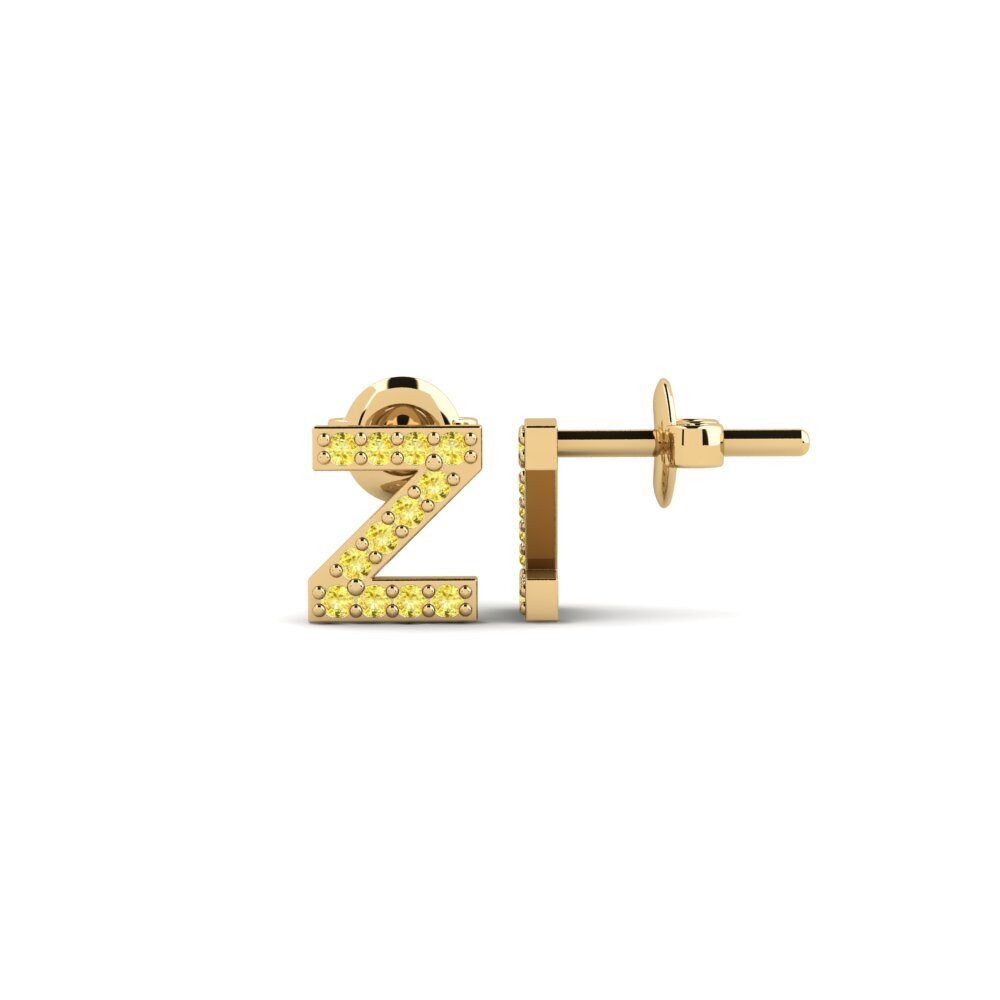 Yellow Sapphire Women's Earring Vuori - Z