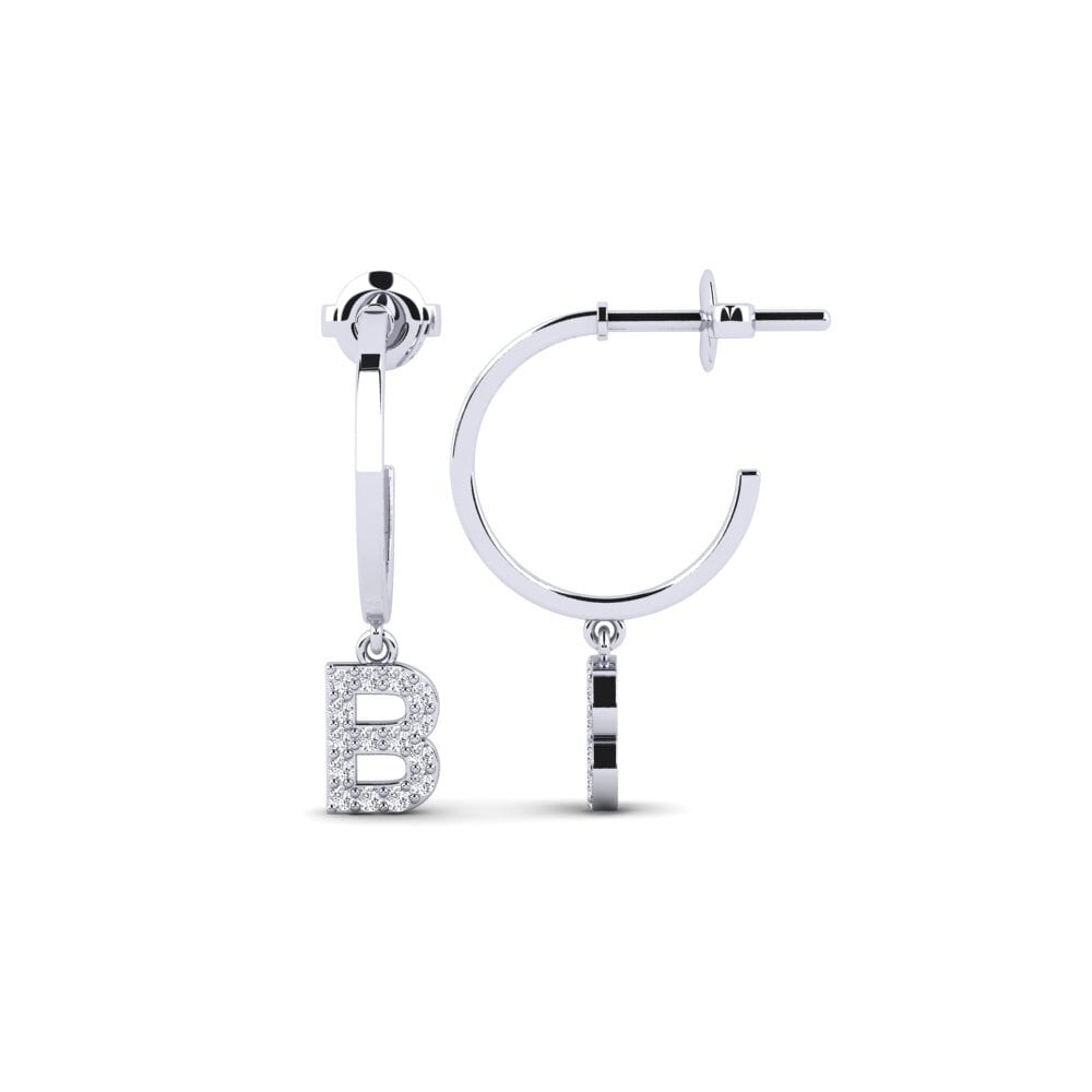 950 Palladium Women's Earring Bundok - B
