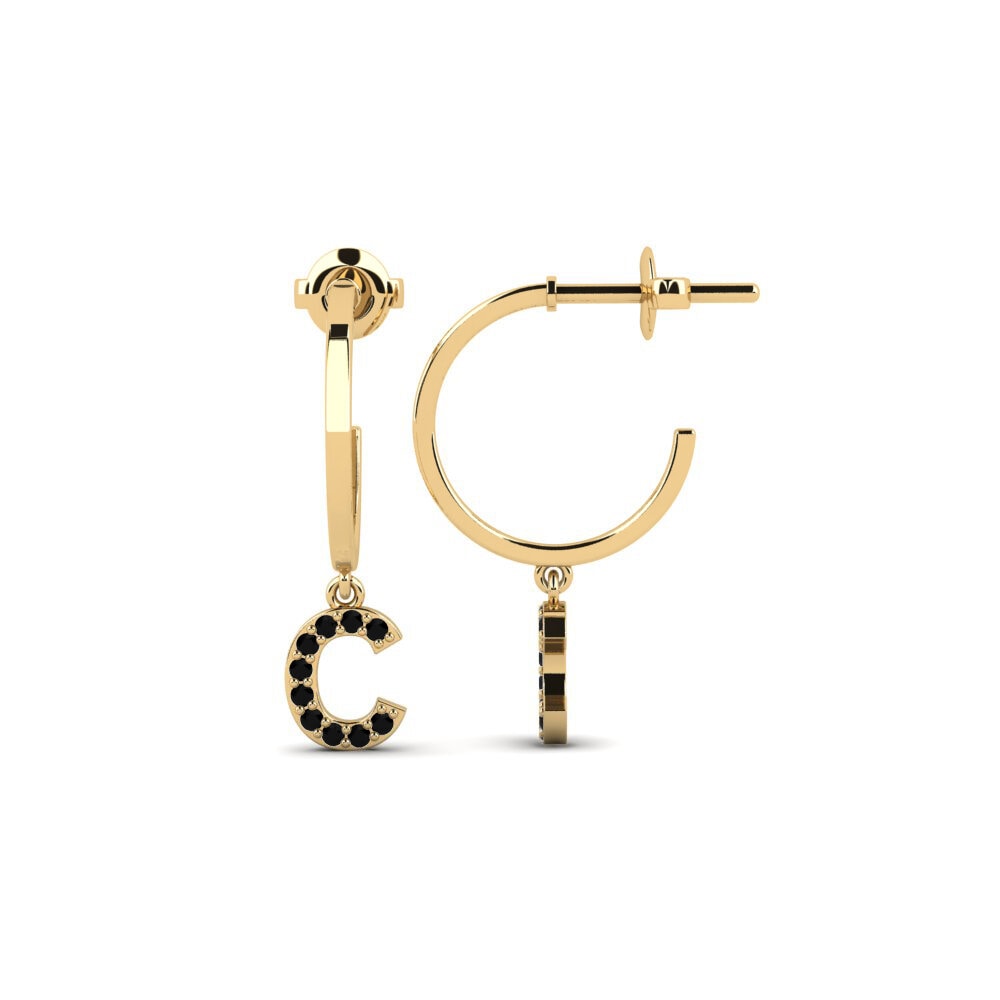 Black Sapphire Women's Earring Bundok - C