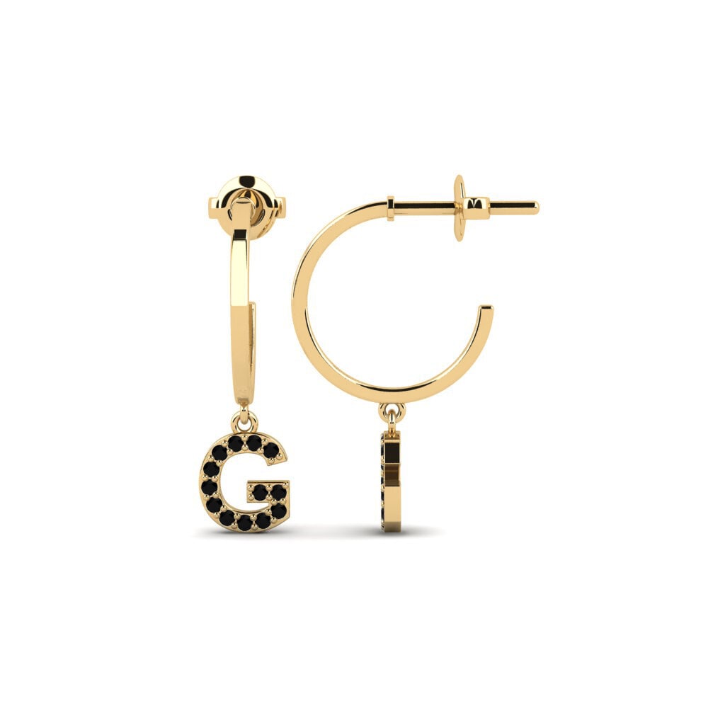 Black Sapphire Women's Earring Bundok - G